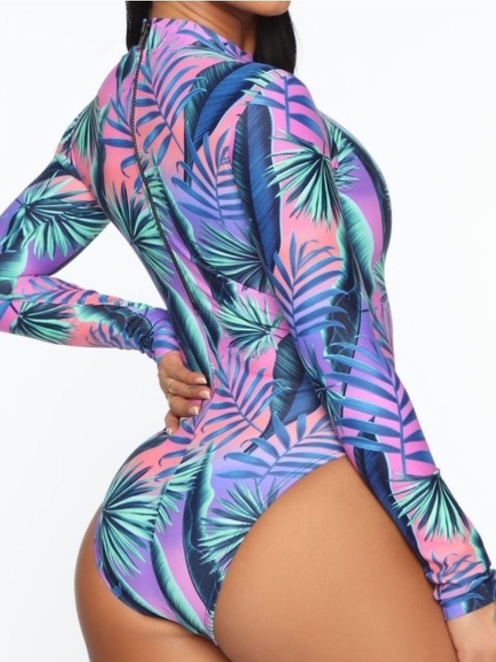 Fashion Nova Women's Swimsuit, Multi color (Size 1X)